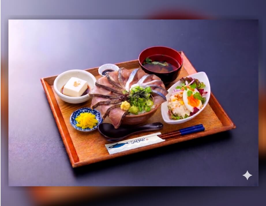 とろさば刺身丼定食