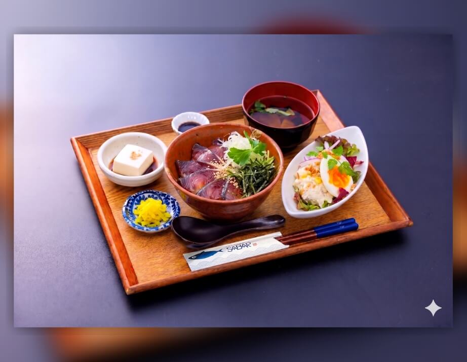 とろさば漬け丼定食