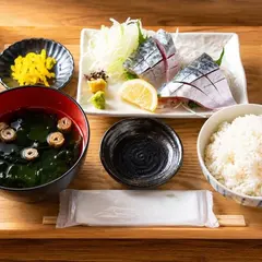 ほろ酔いさばのお刺身定食